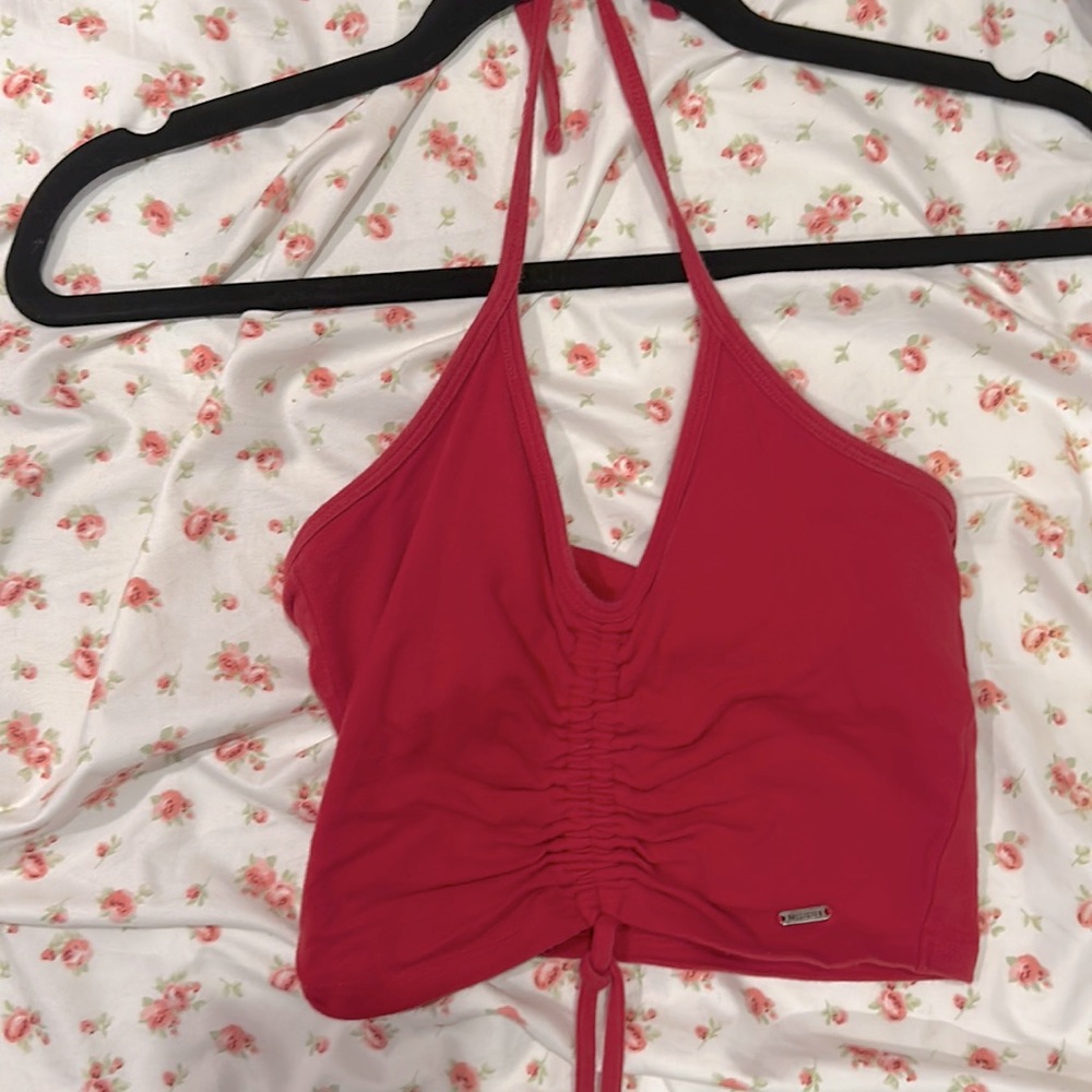 Red tight fitted tank top